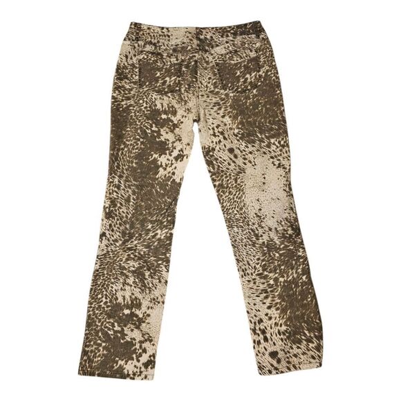Chico's Brown and Cream Patterned Jeans - Picture 2 of 9